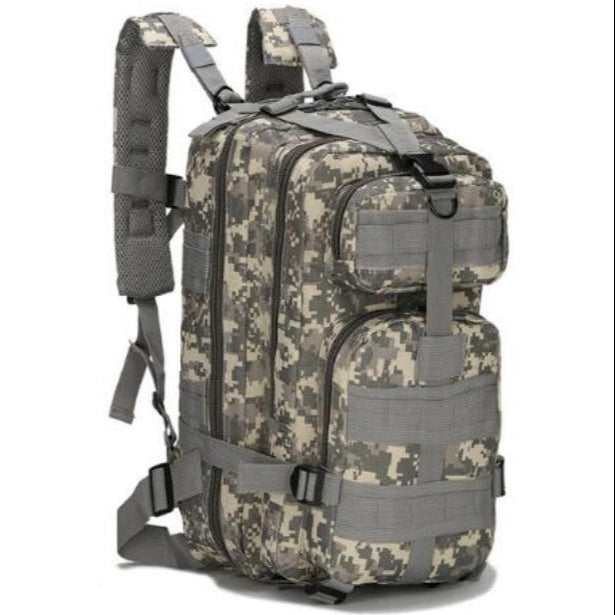 Amblot Beige camo military-style tactical backpack