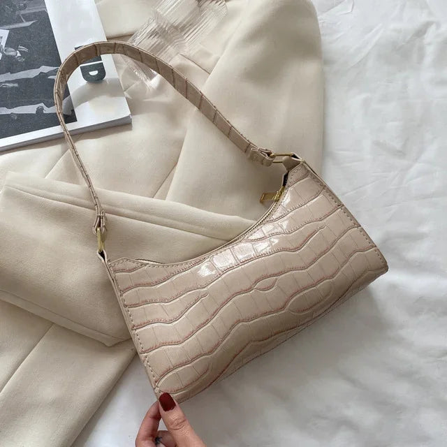 Amblot Beige Chic leather shoulder bag