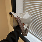 Amblot Beige Sleek leather handbag