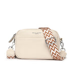 Amblot Beige Soft minimalist leather crossbody bag