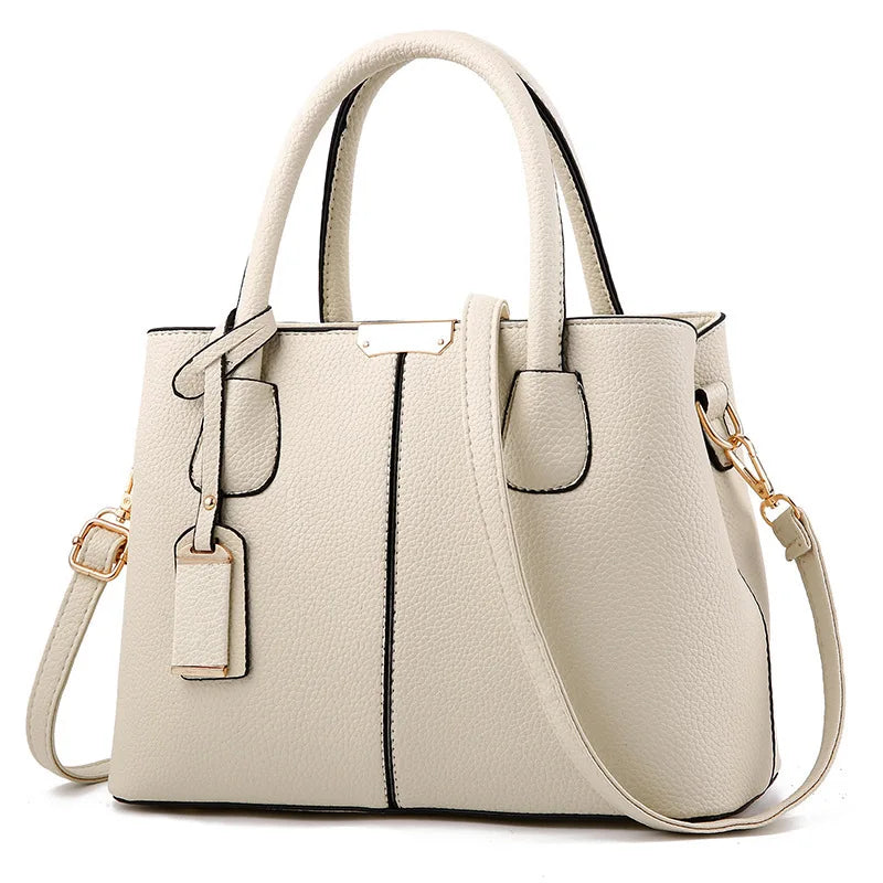Amblot Beige Urban leather sling bag