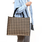 Amblot Beige woven shopper bag
