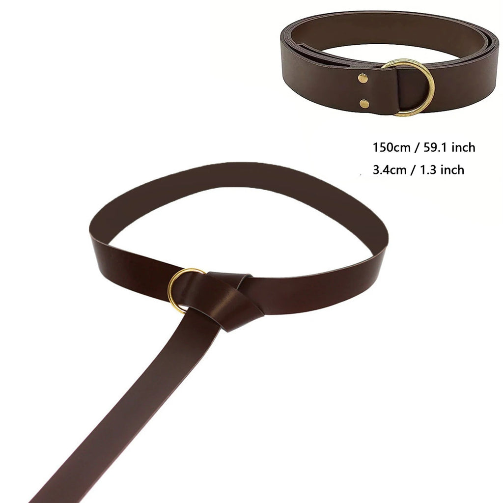 Amblot Belt (150cm) Medieval leather coin pouch