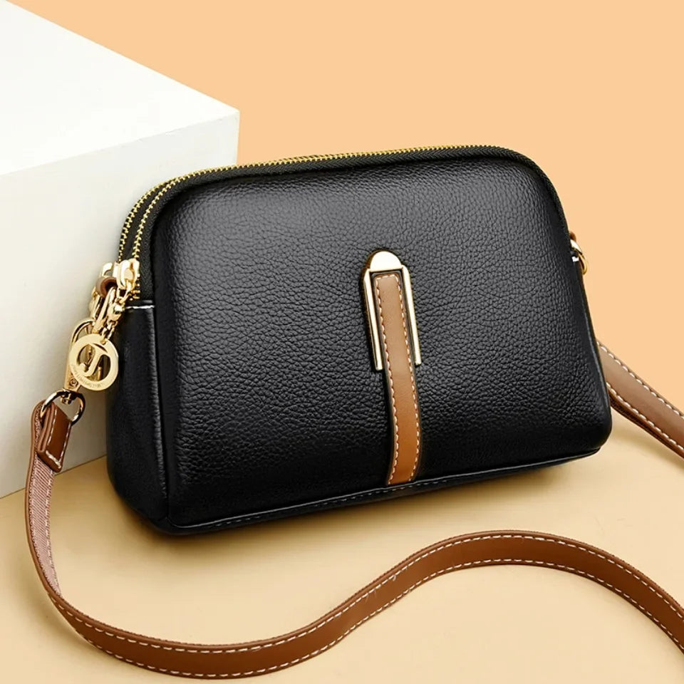 Amblot Black 1 Everyday leather crossbody bag