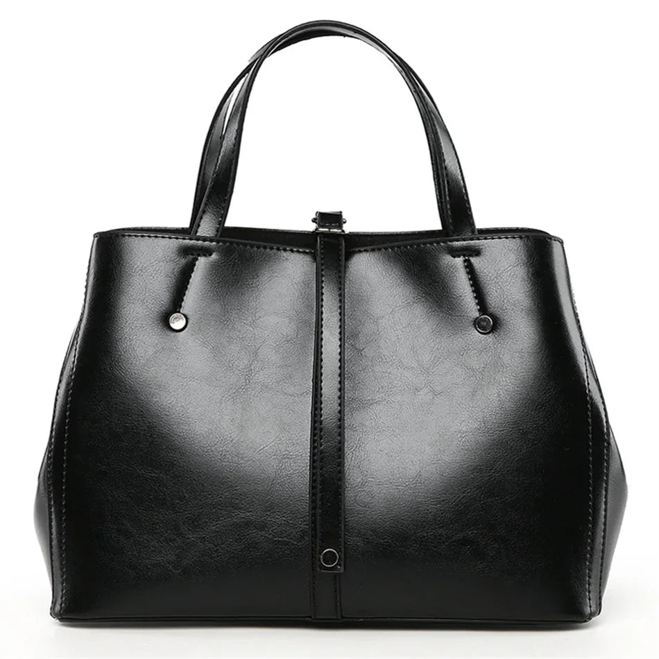 Amblot Black 1 Fashion leather handbag