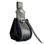 Amblot Black 1 Medieval leather coin pouch