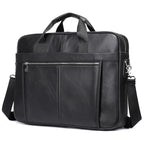 Amblot Black (14 inch) Stylish leather executive briefcase