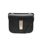Amblot Black / 23x18x7cm Small structured leather crossbody bag