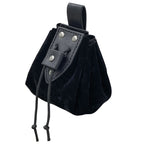 Amblot Black 3 Medieval leather coin pouch