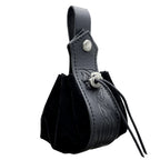 Amblot Black 5 Medieval leather coin pouch