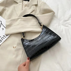 Amblot Black Chic leather shoulder bag