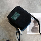 Amblot Black Classic corduroy crossbody bag