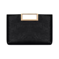 Amblot Black Classic leather handbag for everyday use