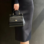 Amblot Black Elegant leather handbag