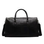 Amblot Black Fashion women's leather duffle bag