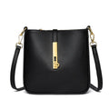 Amblot Black Functional leather crossbody bag