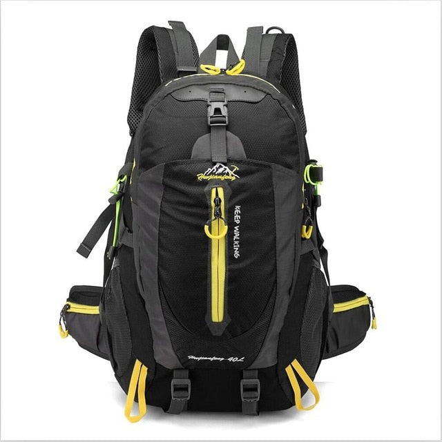 Sac à dos de camping noir 40L
