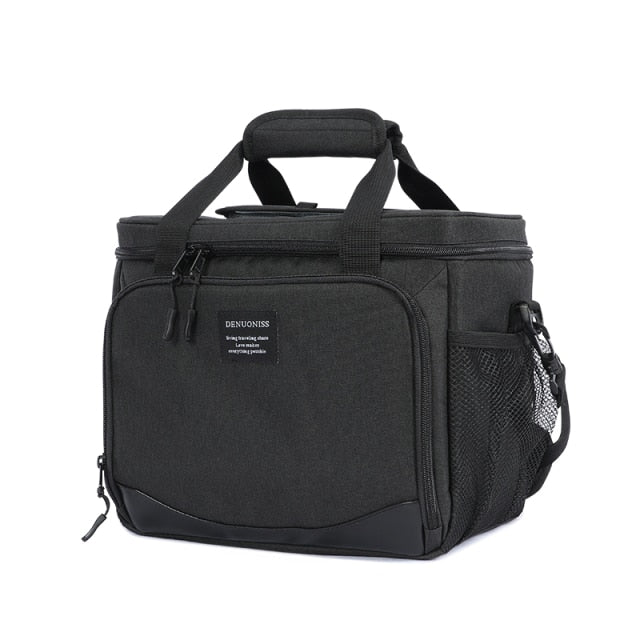 Amblot Black insulated shoulder cooler bag