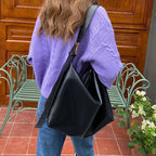 Amblot Black Large shoulder hobo bag