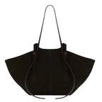 Amblot Black Large suede tote bag