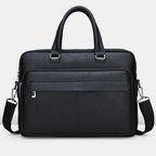 Amblot Black Leather business briefcase