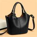 Amblot Black Leather shoulder handbag