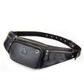 Amblot Black Lightweight leather waist sling