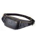 Amblot Black Lightweight leather waist sling