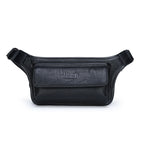 Amblot Black Outdoor leather bum bag