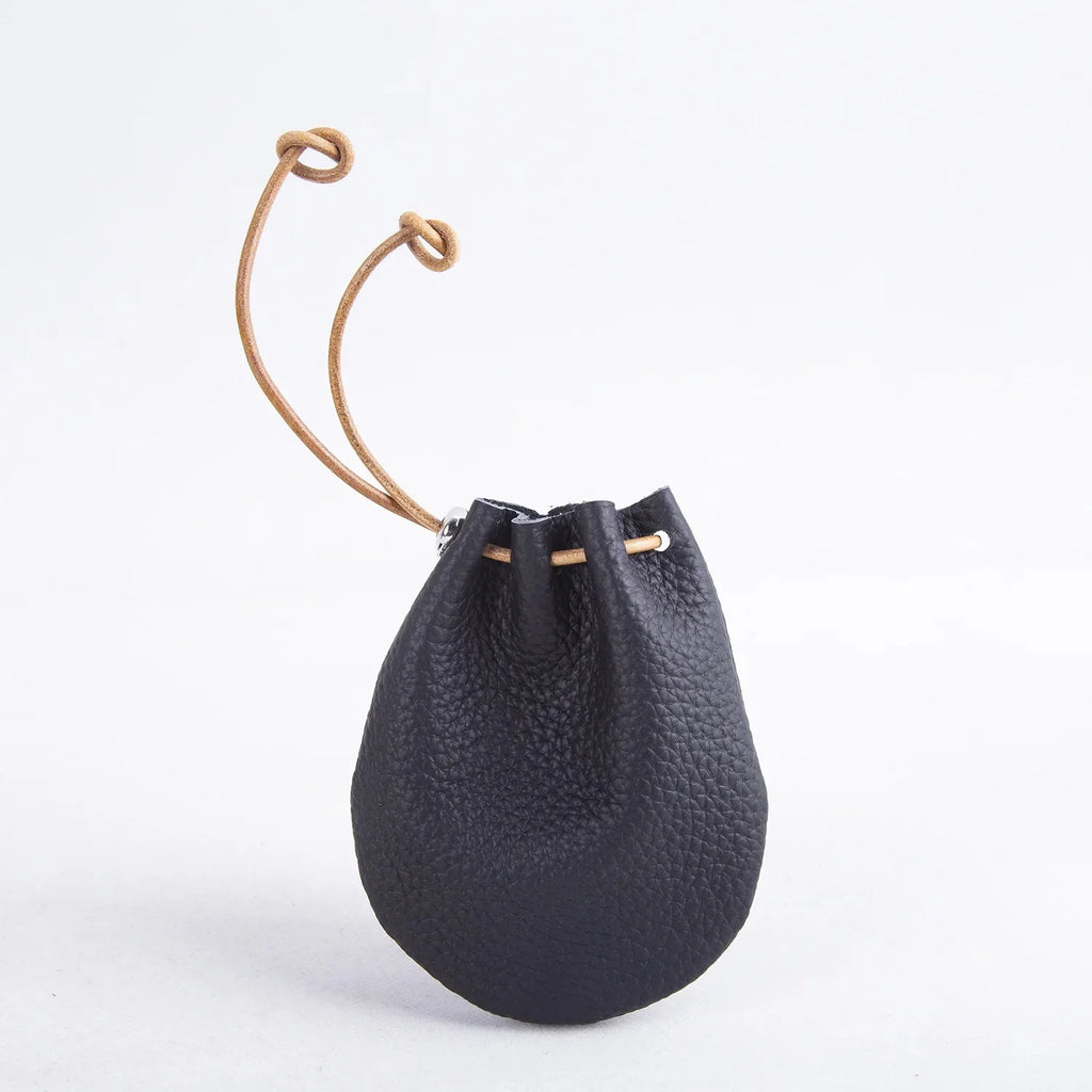 Amblot Black Pocket-size leather pouch