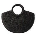 Amblot Black rattan shopper bag