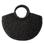 Amblot Black rattan shopper bag