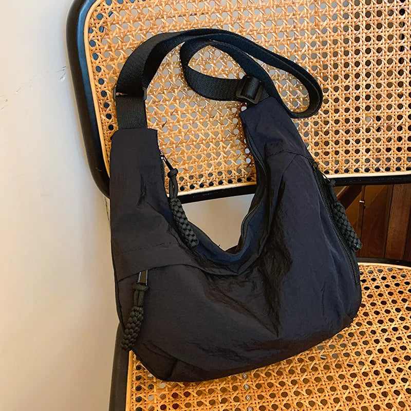 Amblot Black Shoulder hobo bag