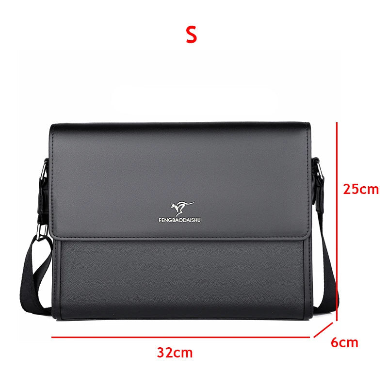 Amblot Black (Small) Men's formal leather briefcase