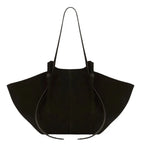 Amblot Black Soft suede tote bag