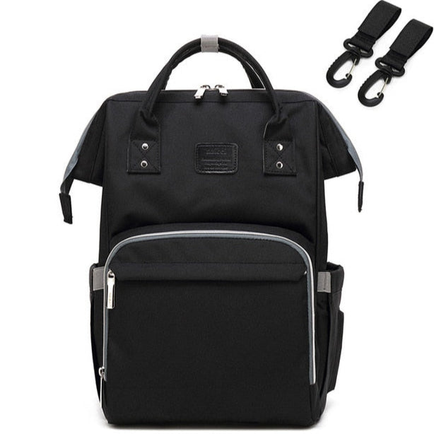 Sac à dos à langer noir