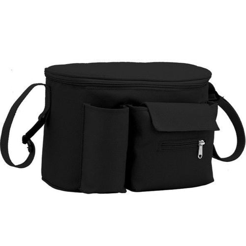 Amblot Black stroller diaper bag