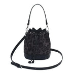 Amblot Black Structured corduroy clutch bag
