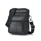 Amblot Black Structured leather crossbody bag