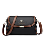 Amblot Black Versatile leather crossbody bag