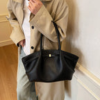 Amblot black Versatile leather handbag