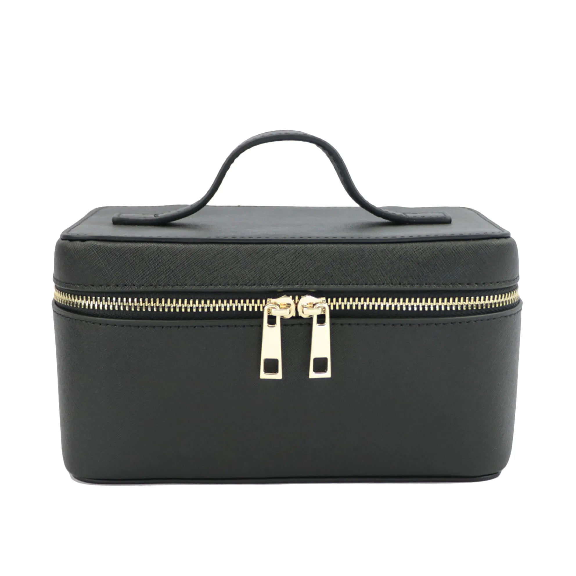 Amblot Black Vintage leather dopp kit