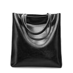 Amblot Black Vintage leather tote bag