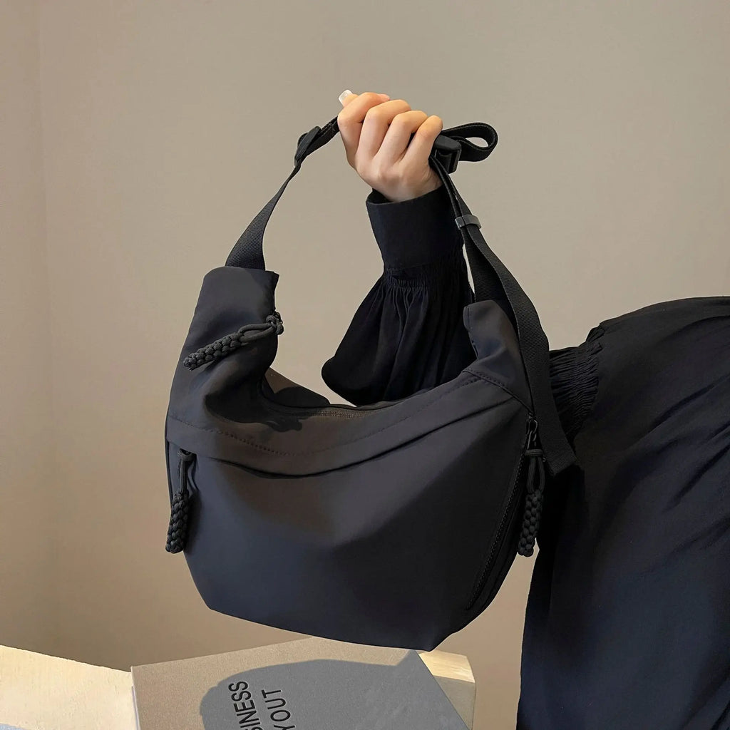 Amblot Black Women hobo shoulder bag