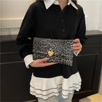 Amblot Black Women leather clutch
