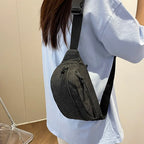 Amblot Black Women's denim bum bag