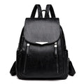 Amblot Black Women’s structured leather backpack