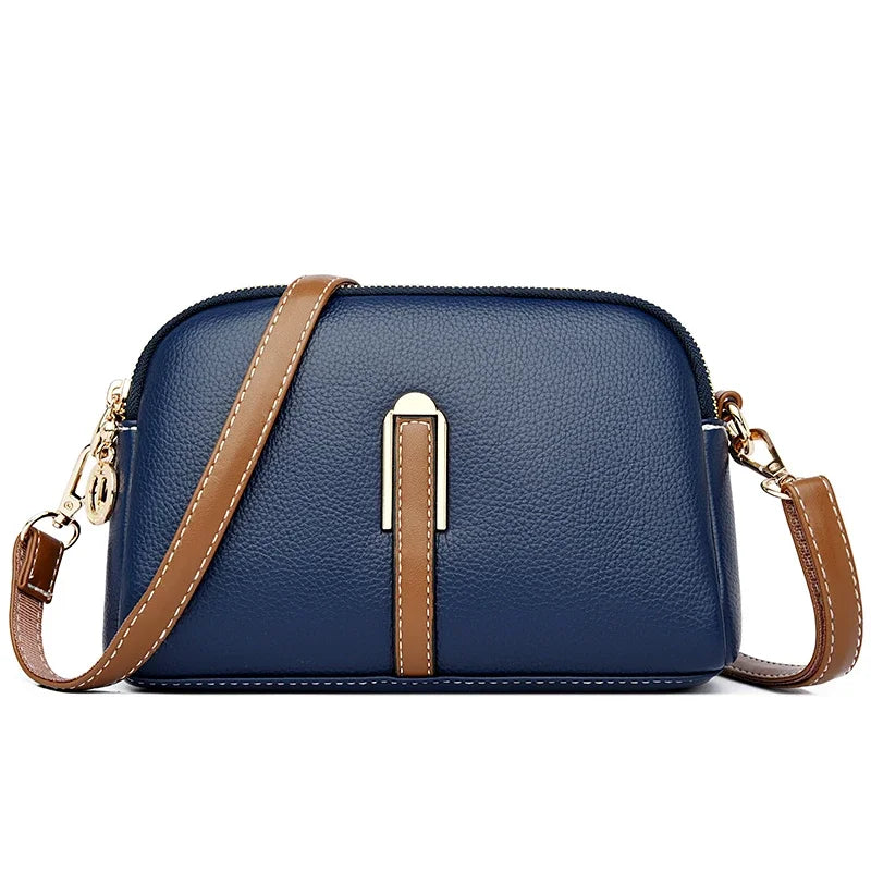Amblot Blue 1 Everyday leather crossbody bag