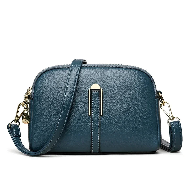 Amblot Blue 3 Everyday leather crossbody bag