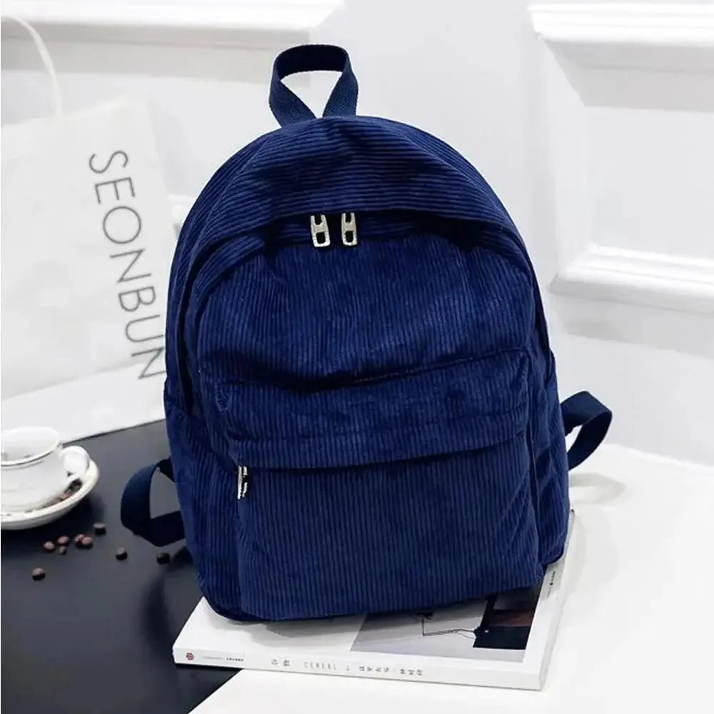 Amblot Blue Everyday corduroy backpack